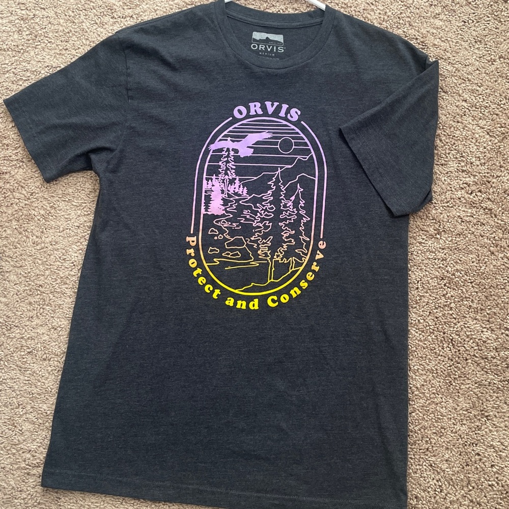 Orvis Protect and Conserve Short Sleeve Tee‎ Shirt Size Medium